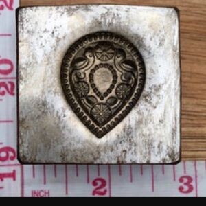 Teardrop Floral Steel Impression Die